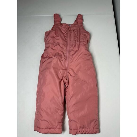 Old Navy Water-Resistant Snow Bib for Toddler Girls Pink Size 2T - Picture 2 of 9